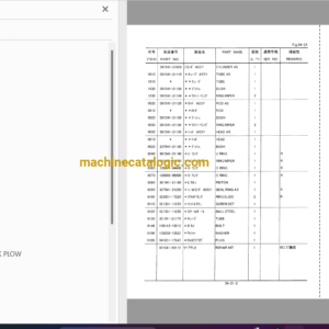 Hitachi LX15-7,LX20-7,LX30-7,LX40-7,LX50-7 Excavator Parts and Engine Parts Catalog