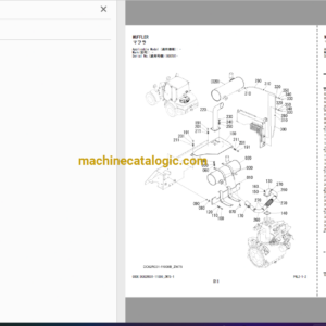 Hitachi ZW75 Wheel Loader Full Parts Catalog