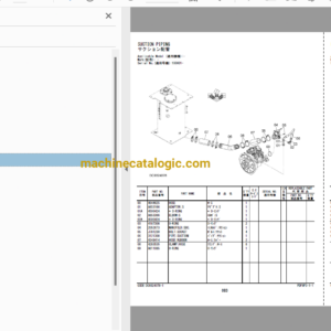 Hitachi ZX210-6G, ZX210LC-6G, ZX210LCH-6G Hydraulic Excavator Full Parts Catalog