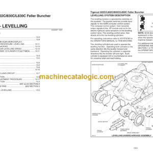 Tigercat 822C, L822C, 830C, L830C Feller Buncher Service Manual (82211001 – 82213000)