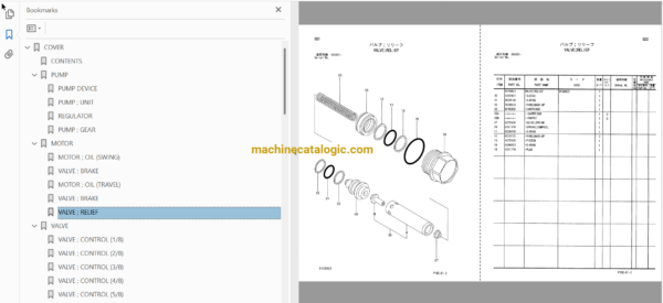 Hitachi ZX135US, ZX135US-E, ZX135USK Excavator Full Parts Catalog