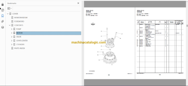 Hitachi ZX210-6G, ZX210LC-6G, ZX210LCH-6G Hydraulic Excavator Full Parts Catalog