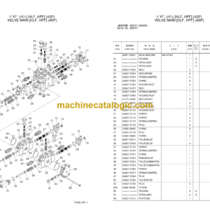 Hitachi ZW180PL Parallel Link Type Wheel Loader Parts Catalog