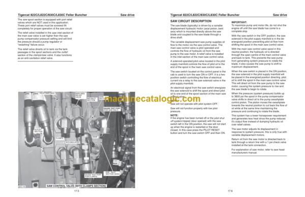 Tigercat 822C, L822C, 830C, L830C Feller Buncher Service Manual (82211001 - 82213000)