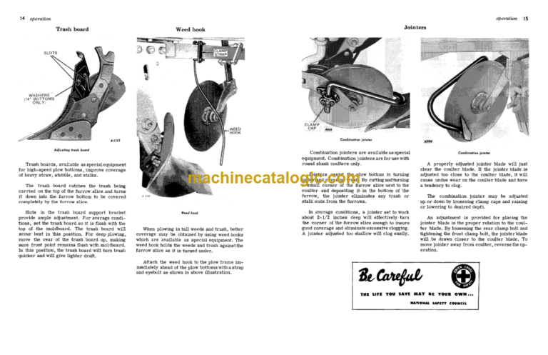 John Deere F180 High-Clearance Integral Moldboard Plow Operator's Manual (OMA97560)