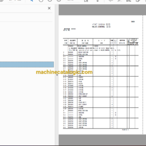 Hitachi EX8000-6 Hydraulic Excavator Full Parts Catalog