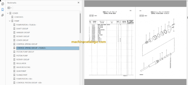 Hitachi ZX70, ZX70LC, ZX80, ZX80LCK, ZX80SB, ZX80SBLC Excavator Full Parts Catalog