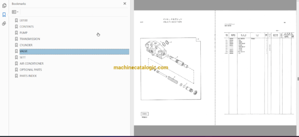 Hitachi LX100 Wheel Loader Full Parts Catalog