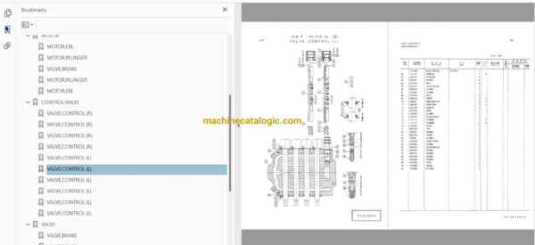 Hitachi UH10,UH10-2,UH121,UH122 Hydraulic Excavator Full Parts Catalog