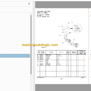 Hitachi ZX130-5G,ZX138MF-5G Hydraulic Excavator Full Parts Catalog