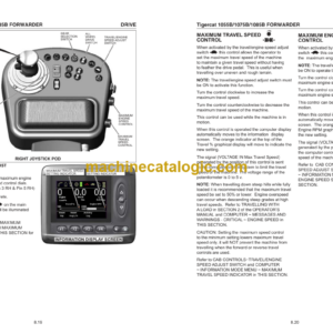 Tigercat 1055B, 1075B, 1085B Forwarder Service Manual (10550301 – 10551000)