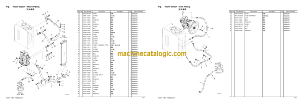 Komatsu PC200-10MO Hydraulic Excavator Parts Book (DBCG0001)