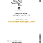 John Deere 335 Wing-Fold Power-Flex Disk Operator's Manual (OMA48057)