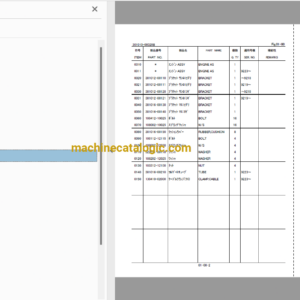 Hitachi LX15SL-7 Step In Loader Parts and Engine Parts Catalog