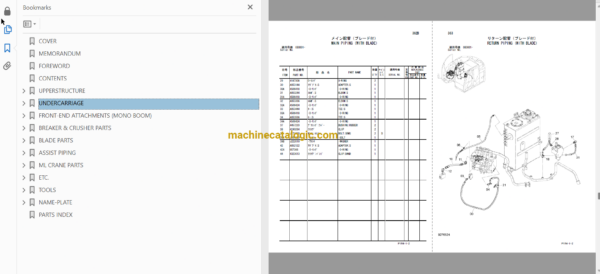 Hitachi ZX135US-3, ZX135USK-3 Hydraulic Excavator Full Parts Catalog