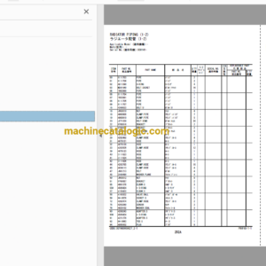 Hitachi EX8000-6B Cummins Tier 4 Final Engine Hydraulic Excavator Full Parts Catalog