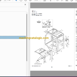 Hitachi ZX300LC-6 Hydraulic Excavator Full Parts and Engine Parts Catalog