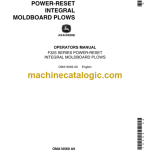 John Deere F325 Series Power-Reset Integral Moldboard Plows Operator's Manual (OMA16569)