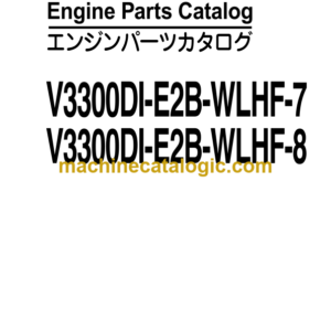 Hitachi V3300DI-E2B-WLHF-7, V3300DI-E2B-WLHF-8 Engine Parts Catalog