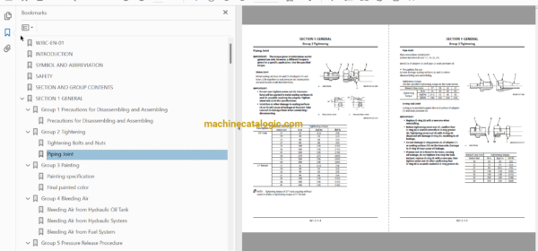 Hitachi ZX870-5B, ZX870LC-5B, ZX870H-5B, ZX870LCH-5B, ZX870R-5B, ZX870LCR-5B Hydraulic Excavator Technical and Workshop Manual