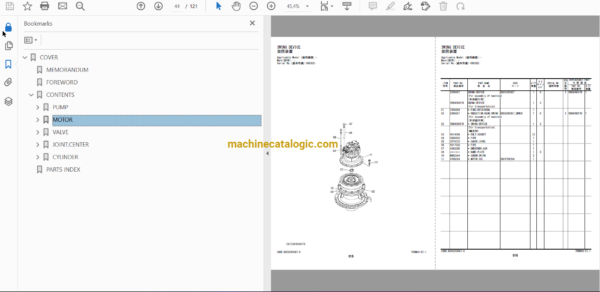 Hitachi ZX300LC-6 Hydraulic Excavator Full Parts and Engine Parts Catalog