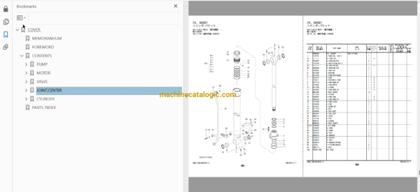 Hitachi ZX135US-5A Hydraulic Excavator Full Parts Catalog