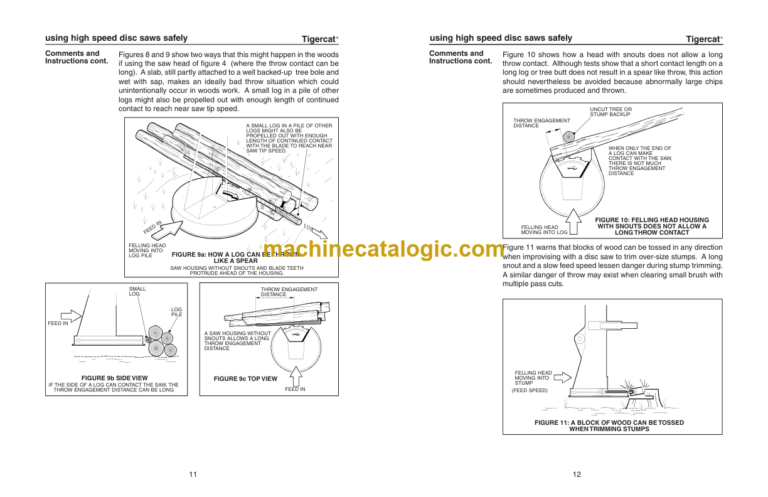 Tigercat 822C, L822C, 830C, L830C Feller Buncher Service Manual (83021001 - 83023000)