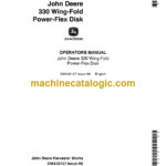 John Deere 330 Wing-Fold Power-Flex Disk Operator's Manual (OMA33157)
