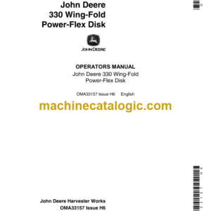 John Deere 330 Wing-Fold Power-Flex Disk Operator's Manual (OMA33157)