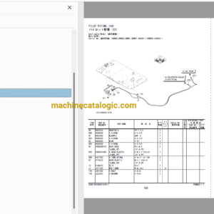 Hitachi ZX300LC-6,ZX300LCN-6 Hydraulic Excavator Full Parts and Engine Parts Catalog