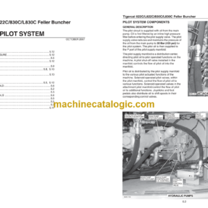 Tigercat 830C Feller Buncher Service Manual