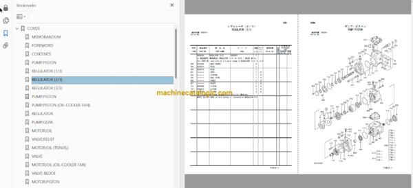 Hitachi EX5500-6 Hydraulic Excavator Full Parts Catalog