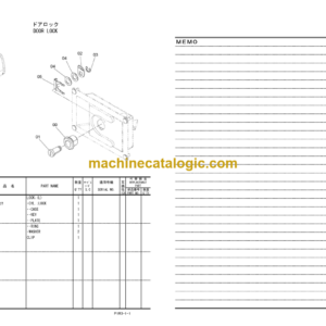 Hitachi ZX130L-3 Forest Machine Parts Catalog