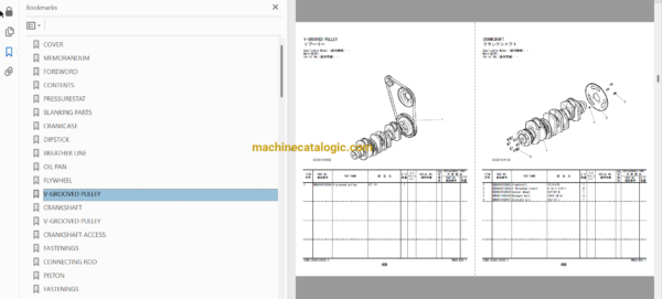 Hitachi ZW80-5B Wheel Loader Full Parts and Engine Parts Catalog