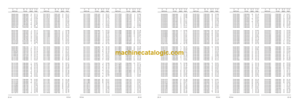 Komatsu PC70-8 Hydraulic Excavator Parts Book (DJC00001 and up)