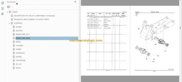 Hitachi LX20-7,LX30-7,LX40-7 Wheel Loader Full Parts Catalog