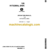 John Deere 105 Integral Disk Operator's Manual (OMA48801)