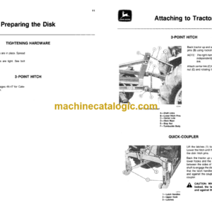 John Deere 105 Integral Disk Operator’s Manual (OMA48801)