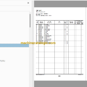 Hitachi ZX210LC-7, ZX210LCN-7, ZX240N-7 Hydraulic Excavator Full Parts Catalog