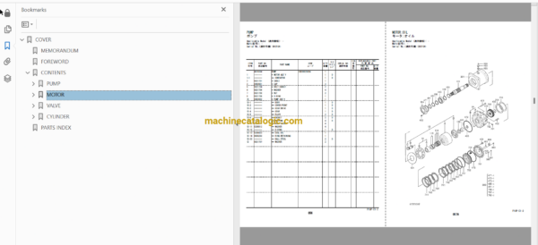 Hitachi EX8000E-6 Electric Excavator Full Parts Catalog