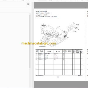 Hitachi ZX300LC-7 Series Hydraulic Excavator Full Parts and Engine Parts Catalog