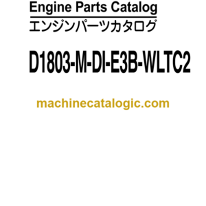 Hitachi D1803-M-DI-E3B-WLTC2 Engine Parts Catalog