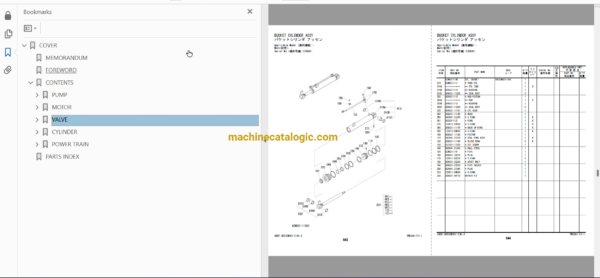 Hitachi ZW80S-5B Wheel Loader Full Parts and Engine Parts Catalog