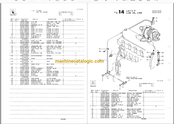 Hitachi LX30 Wheel Loader Full Parts and Engine Parts Catalog