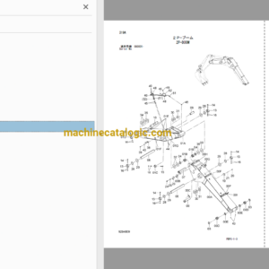 Hitachi ZX85USB-3, ZX85USBLC-3, ZX85USBLCN-3 Hydraulic Excavator Full Parts Catalog