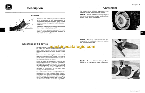 John Deere 30 Integral Plows Operator's Manual (OMA28283)