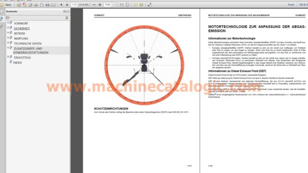 WA500-8E0 RADLADER Bedienungs- und Wartungsanleitung