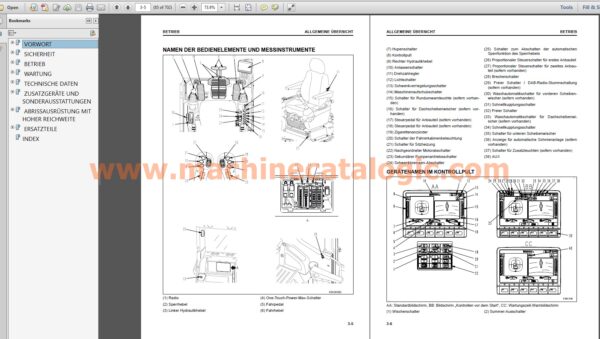 PC490HRD-11E0 ABRISSBAGGER Betriebs- & Wartungsanleitung INDEX