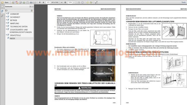 PW148-11 MOBILEBAGGER Bedienungs- und Wartungsanleitung INDEX