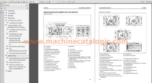 WA320-8E0 RADLADER Bedienungs- und Wartungsanleitung INDEX